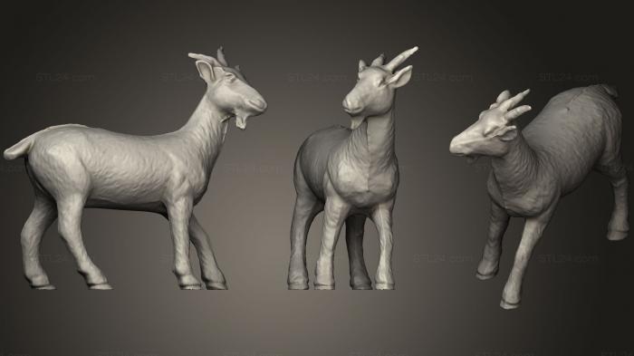 Animal figurines (Goat (1), STKJ_1013) 3D models for cnc